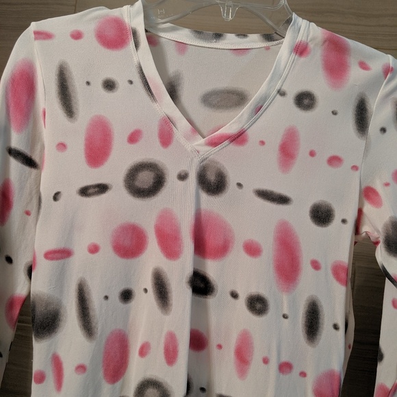 Patterned 3/4 lightweight top - Picture 4 of 7